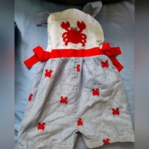 Smocked Monkey Romper